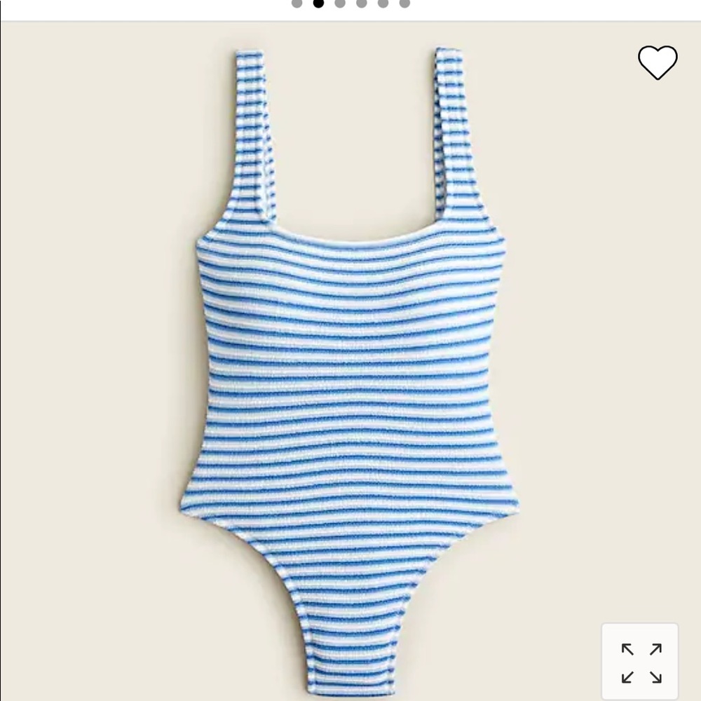 NWT J. Crew Textured Square Neck One Piece